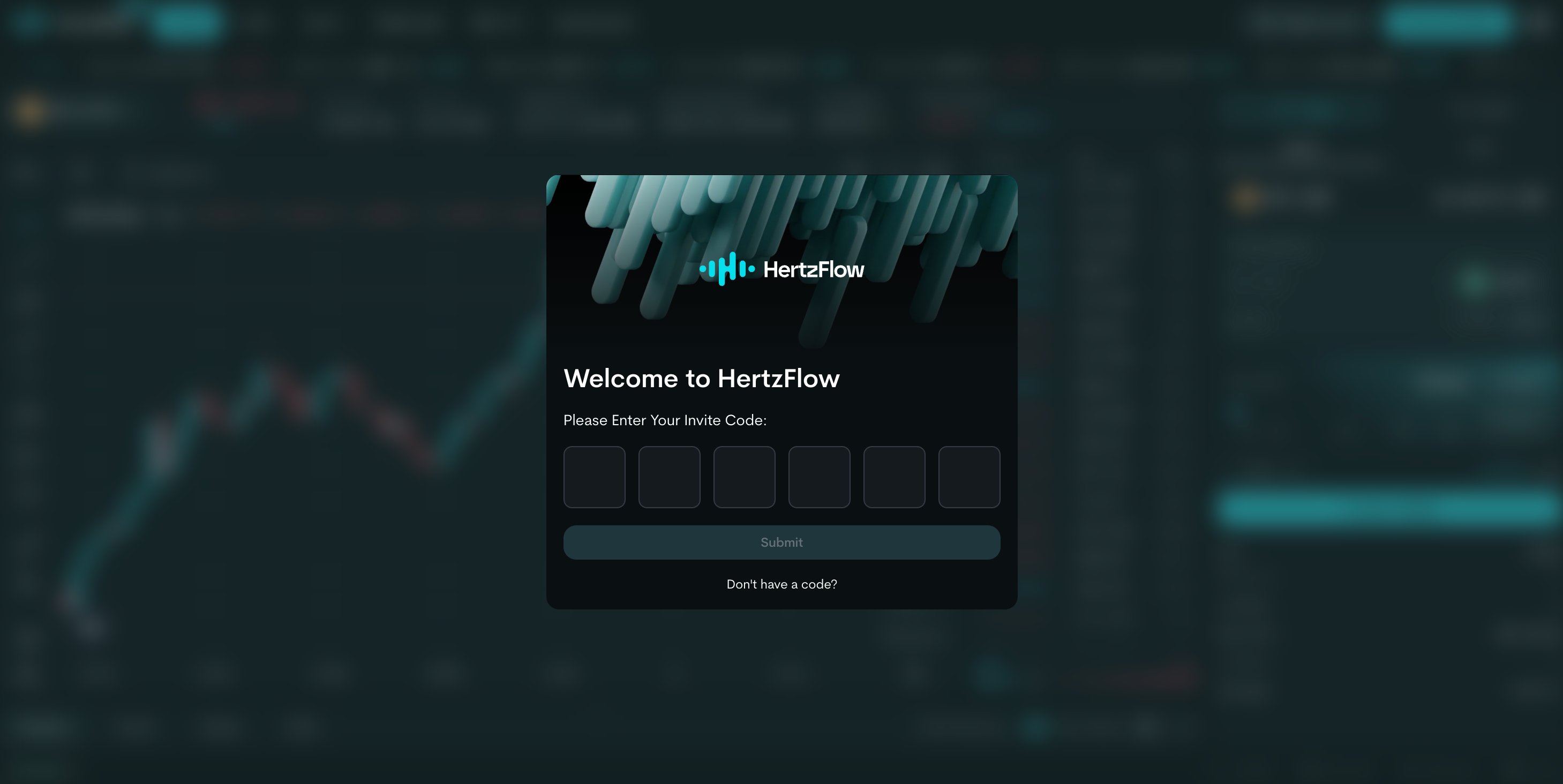 输入 HertzFlow 测试网邀请码