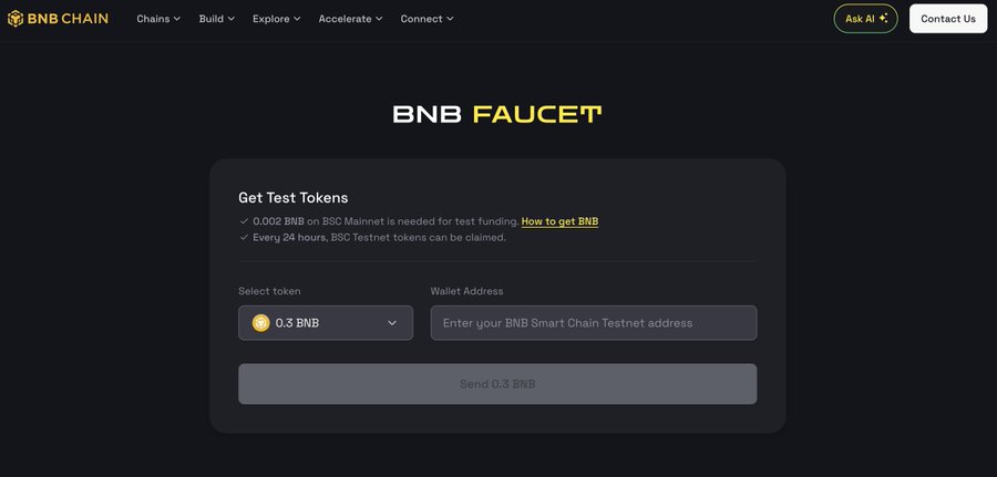 BNB Faucet 網頁版